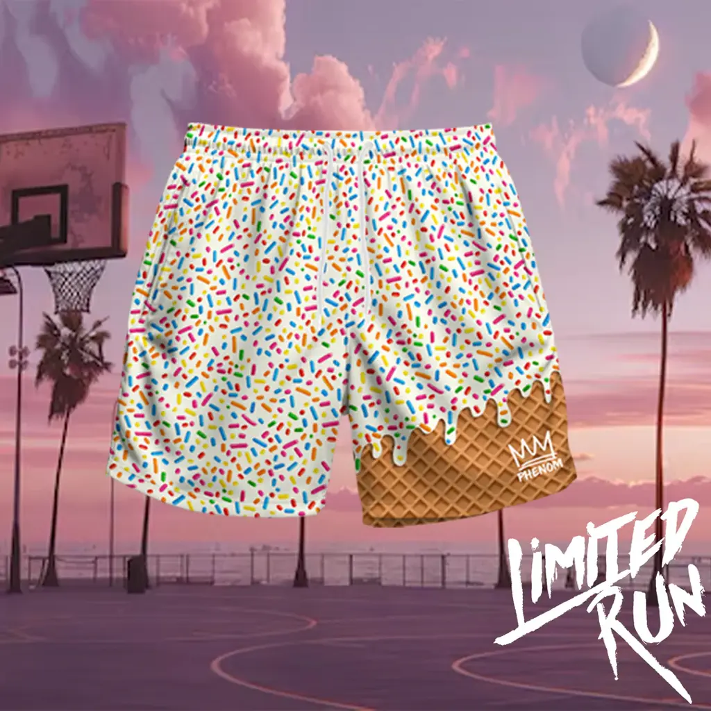 Vanilla with Sprinkles Ice Cream Shorts 