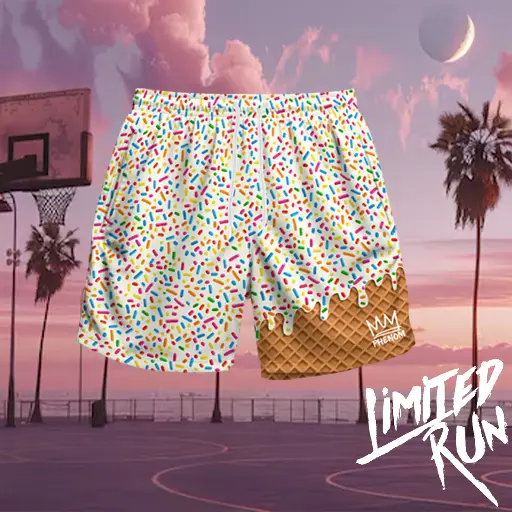 Vanilla with Sprinkles Ice Cream Shorts 
