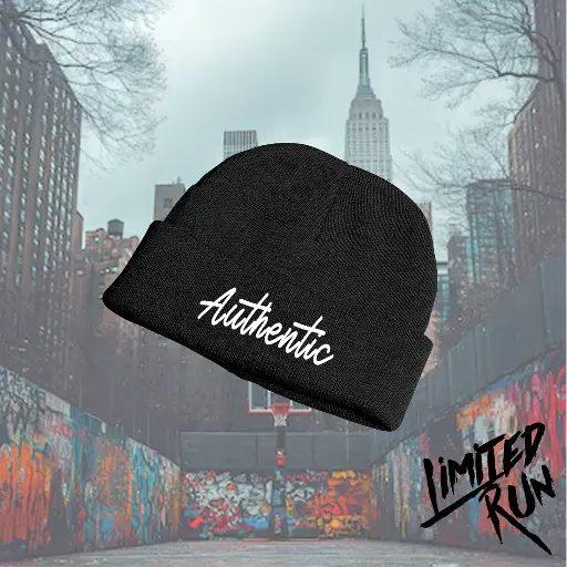 Authentic Black Beanie 